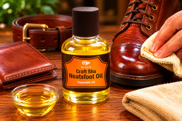 Craft sha Neatsfoot Oil Compound 100 ml Leather conditioner  made from vegetable oil for Leathercraft made in japan