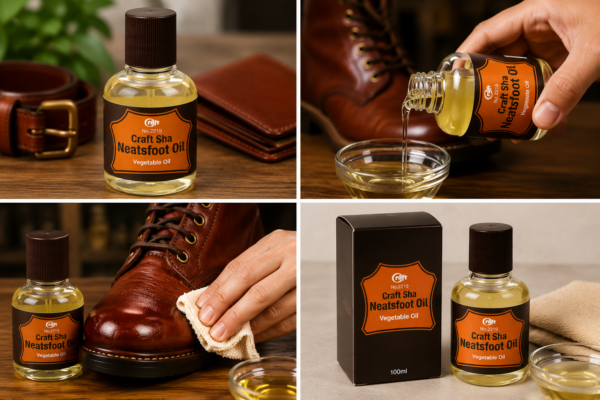 Craft sha Neatsfoot Oil Compound 100 ml Leather conditioner  made from vegetable oil for Leathercraft made in japan