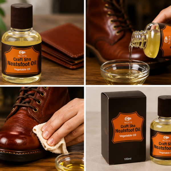 Craft sha Neatsfoot Oil Compound 100 ml Leather conditioner  made from vegetable oil for Leathercraft made in japan