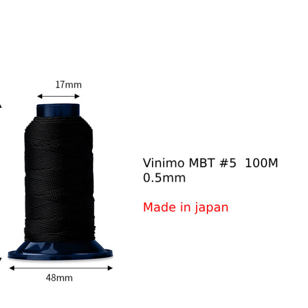 Vinymo MBT Poliyester Hand sewing Lathercraft Thread 100m Made in japan