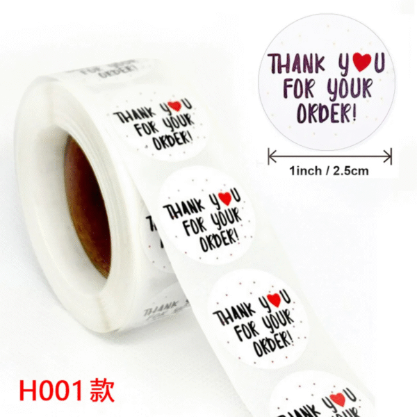 Thank You For Your Order Sticker DIY Small Business Online Store Shop Packing  Accessories 500pcs