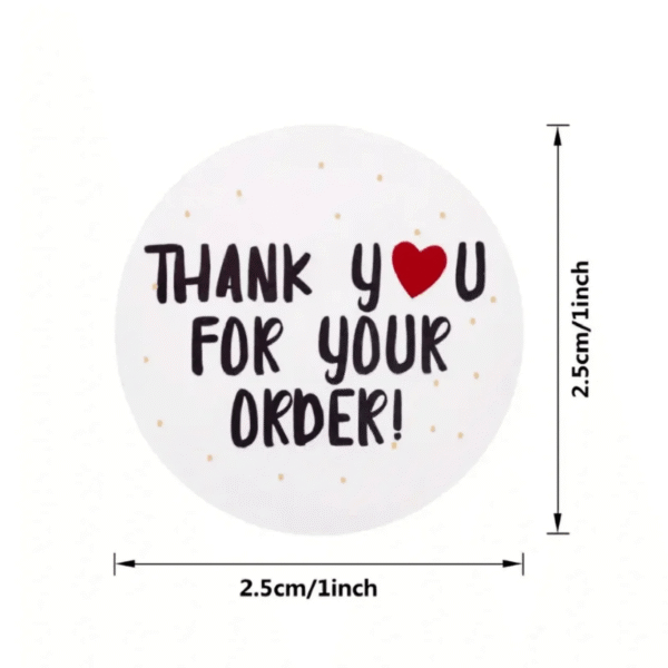 Thank You For Your Order Sticker DIY Small Business Online Store Shop Packing  Accessories 500pcs