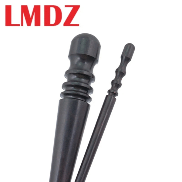 2pcs LMDZ Leather Edge Burnisher Black Wood Edge Slicker Leather Craft Tool Leather Polishing Tools