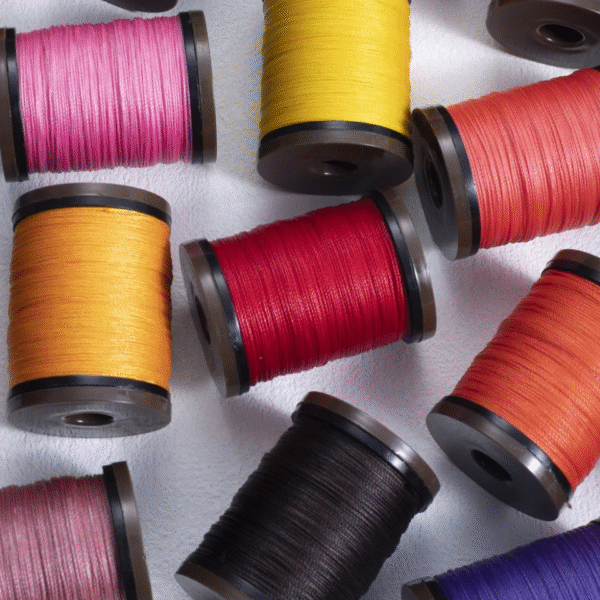 Round Waxed Thread 0.6mm Diameter for Leather Craft Polyester Cord Wax Coated Strings Braided Wallet for hand sewing 70M