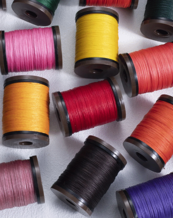 Round Waxed Thread 0.6mm Diameter for Leather Craft Polyester Cord Wax Coated Strings Braided Wallet for hand sewing 70M