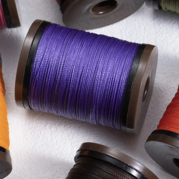 Round Waxed Thread 0.6mm Diameter for Leather Craft Polyester Cord Wax Coated Strings Braided Wallet for hand sewing 70M