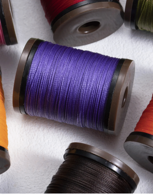 Round Waxed Thread 0.6mm Diameter for Leather Craft Polyester Cord Wax Coated Strings Braided Wallet for hand sewing 70M