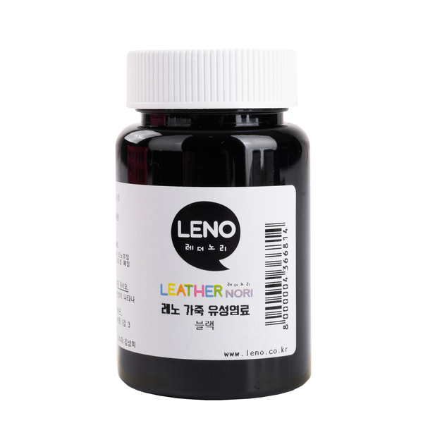 Leno leather finishing Leathercraft  Dye  Black 100ML Made in korea