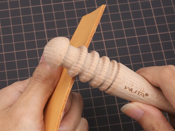 WUTA  Leather Burnisher Wood Slicker Rounded Edge Burnishing Tool  Smooth Leather Craft Tools