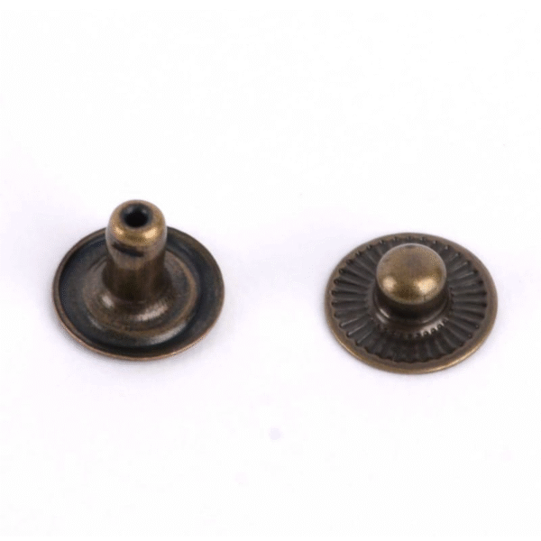 spring dot 10mm 2 Rounded spring snap fasteners Spring Dot 10MM - Bronze 30 sets Made in korea