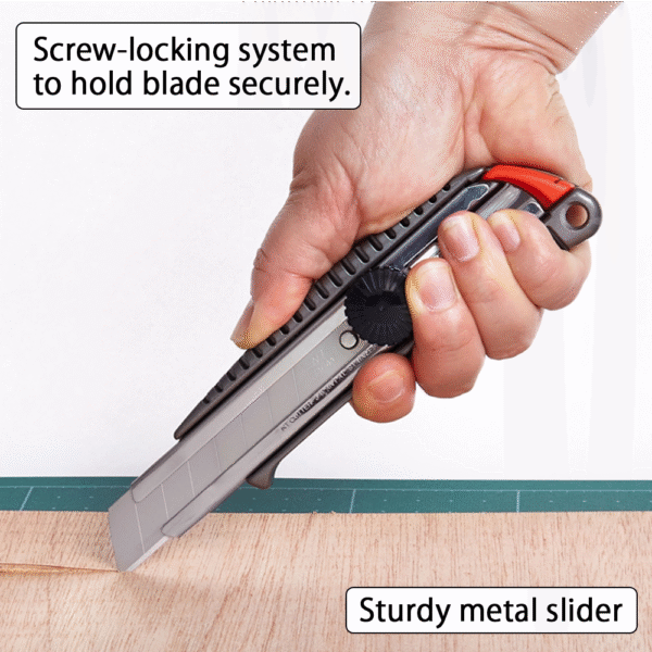 NT Cutter for Heavy Duty Cutting Knife Metal Screw Lock L-500GP Made in japan Leather Knife Leathercraft tools